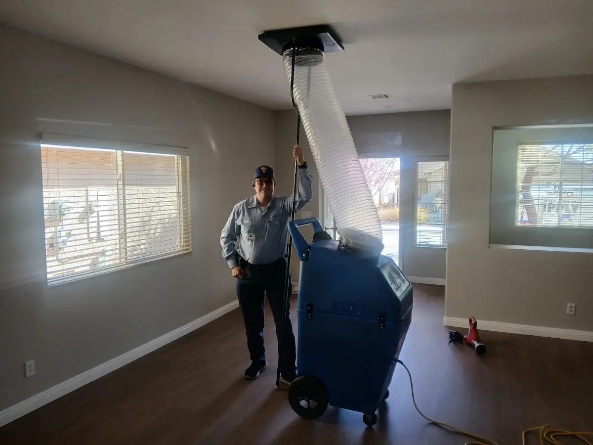 Professional Dryer Vent Cleaning work inside a Byram home